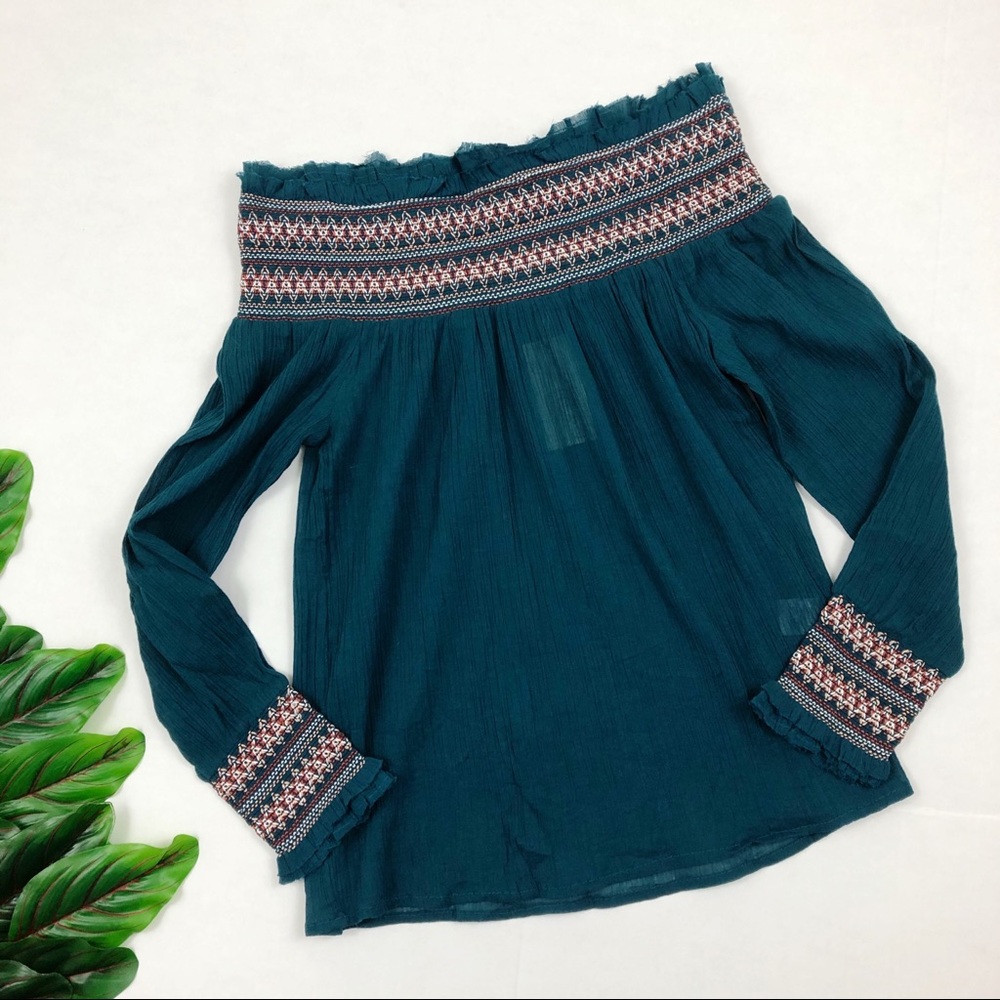 NWT Love Sam Jade Isle Moroccan Top Women’s Small